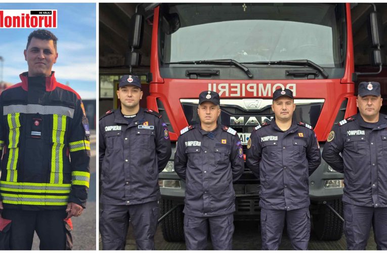 Cinci pompieri sălăjeni au devenit eroi în urma unui incendiu în Crasna
