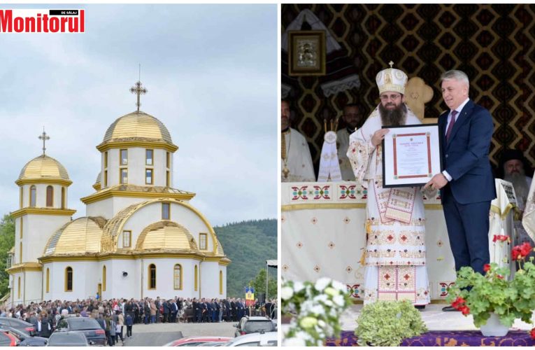 VIDEO| Deputatul Lucian Bode distins de Episcopul Benedict cu Gramata Episcopală pentru ctitori