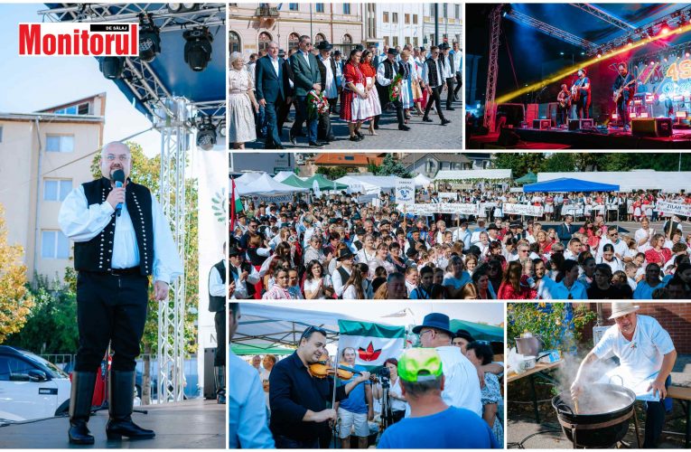 Maghiarii din Sălaj și-au etalat tradițiile și portul popular! Exemplu de unitate și respect