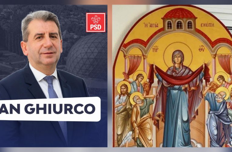 Primarul Dan Ghiurco, mesaj de Acoperământul Maicii Domnului