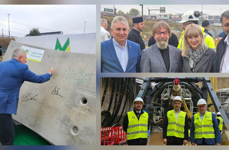 Lucian Bode prezent pe șantierul Magistralei 6 de metrou din București