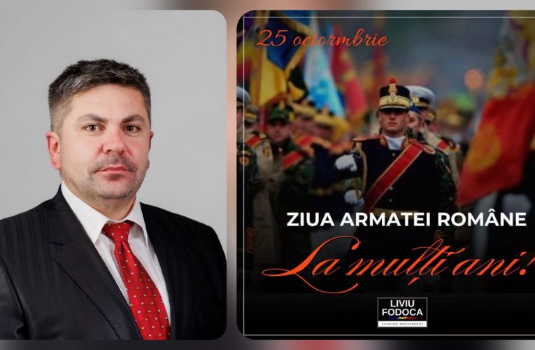 Senatorul Fodoca Liviu, mesaj de Ziua Armatei Române
