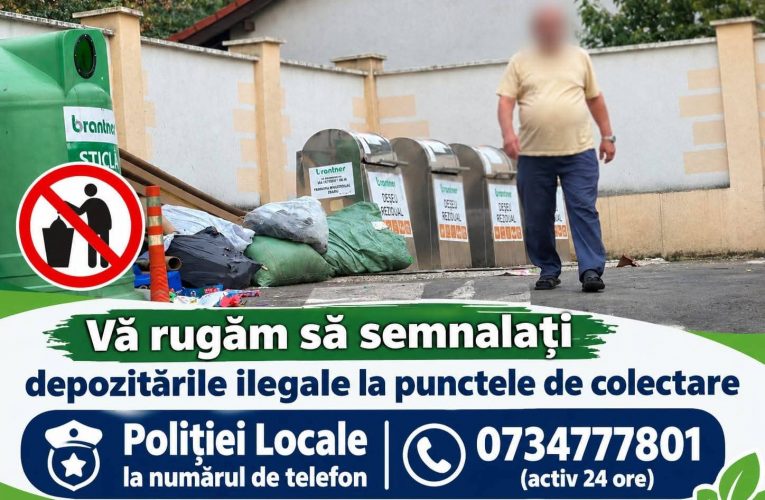 Brantner apel către cetățeni: Sesizați depozitarea ilegală de deșeuri