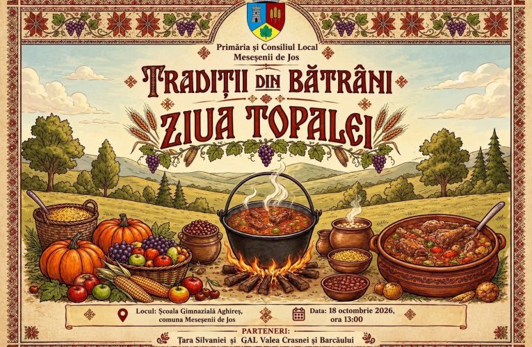 Comuna Meseșenii de Jos organizează Ziua Topalei