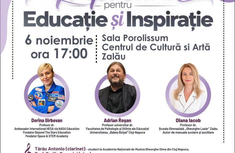 Conferință cu nume grele dedicată educației la Zalău – eveniment cu intrare gratuită organizat de AGFS