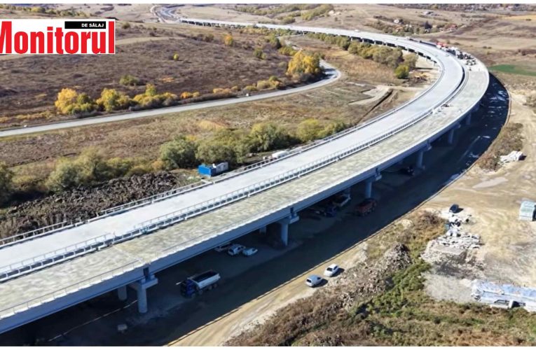 A început asfaltarea celui mai lung viaduct de autostradă din România (A3)