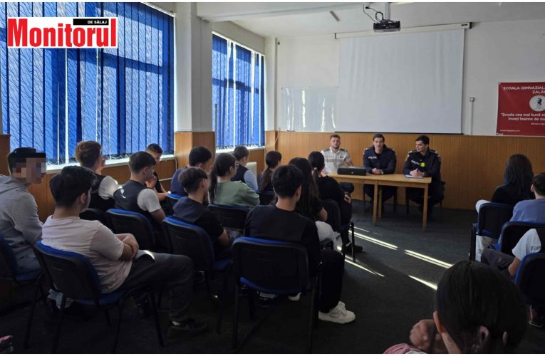 Biroul Rutier Zalău alături de elevi pentru siguranța în trafic